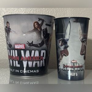 Marvel Captain America Civil War Popcorn Bucket and Cup